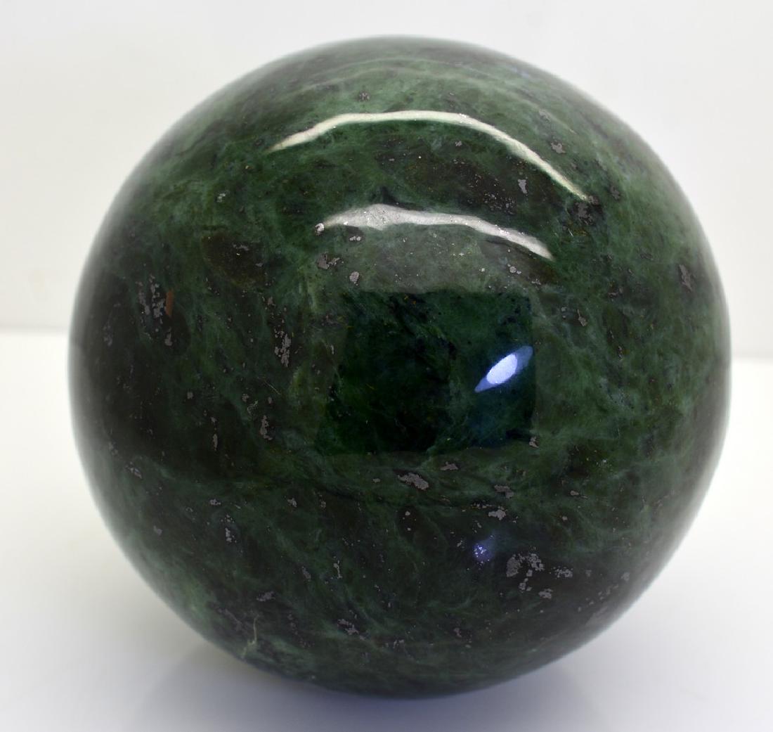 Natural Green Nephrite Sphere (1 of 5)