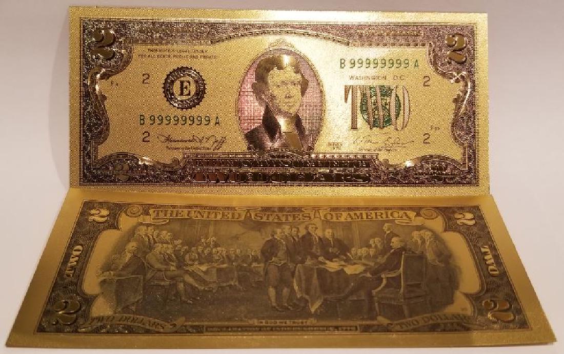 Foil Cert $2 bill (1 of 2)
