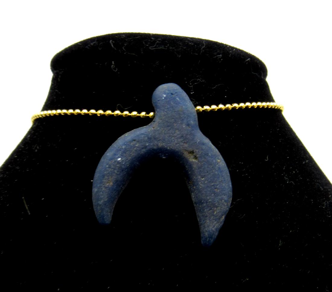Medieval Viking Era Bronze Snake Shaped Lunar Pendant (1 of 2)