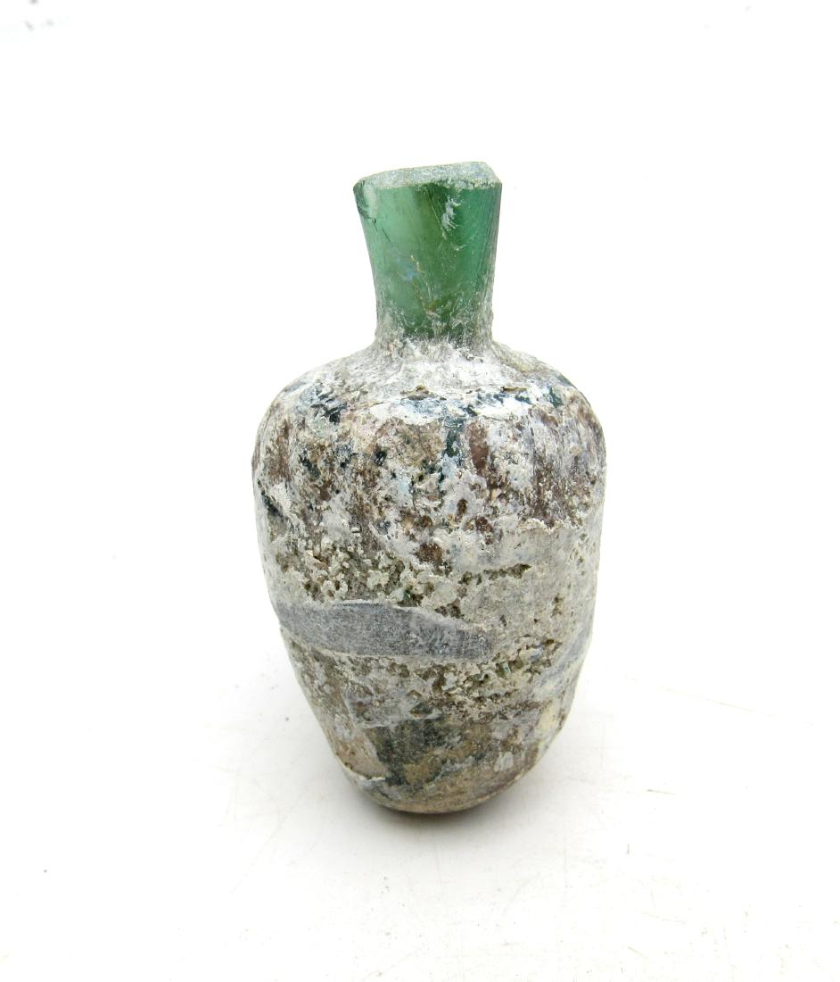 Ancient Roman Glass Flask -re (1 of 3)