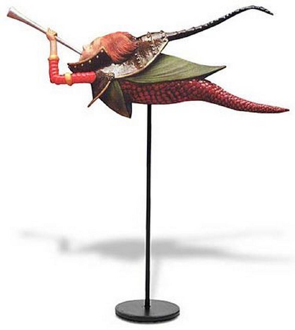 After Pieter Bruegel: Fallen Angel Clarion Statue (1 of 3)