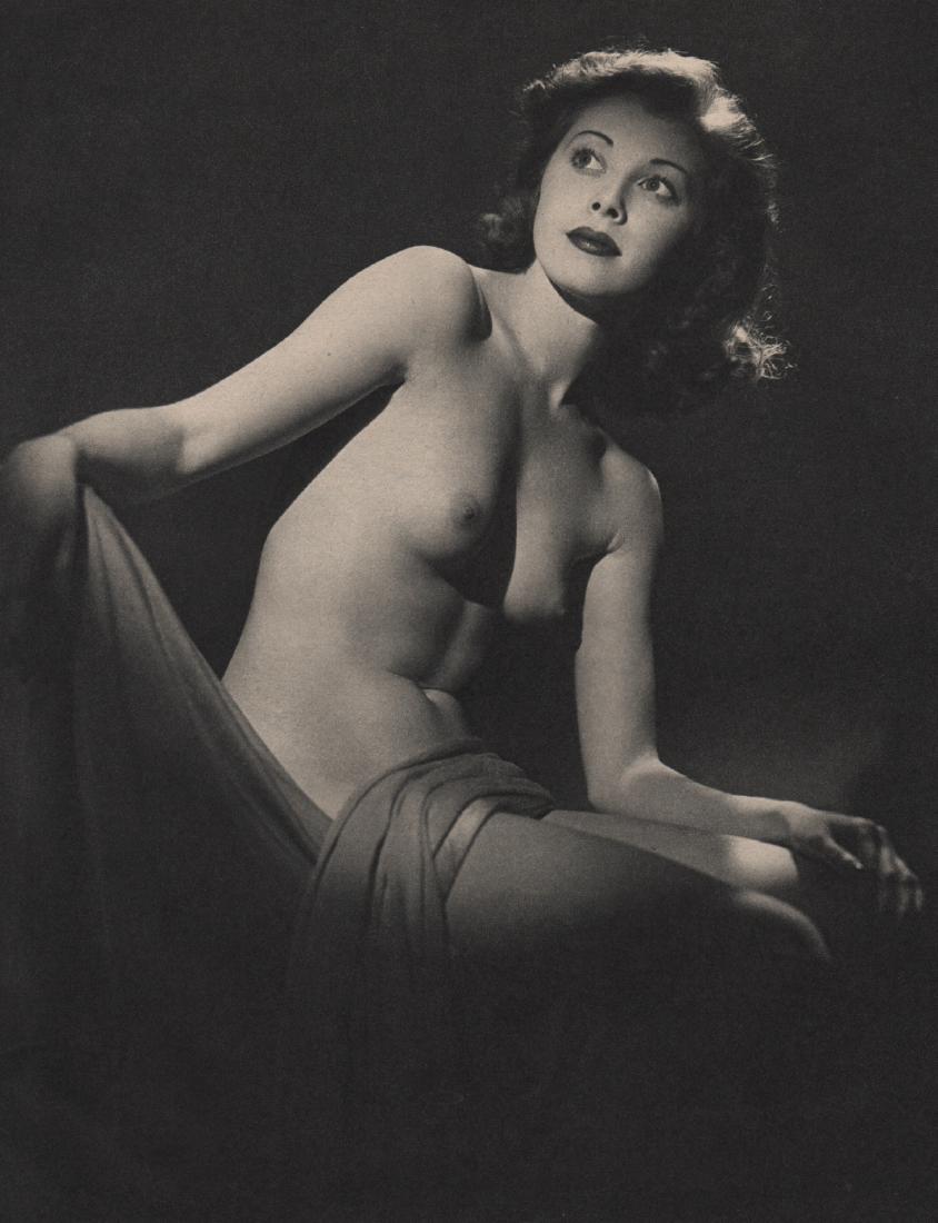 BRUNO OF HOLLYWOOD - Nude: Artist: BRUNO OF HOLLYWOOD Print Title: Nude Medium: Sheet-fed Gravure Printing Date: 1940's Printed in the USA Image Size: 8 X 10 inches Bruno Bernard (1911-1987) was one of the best known glamour ph
