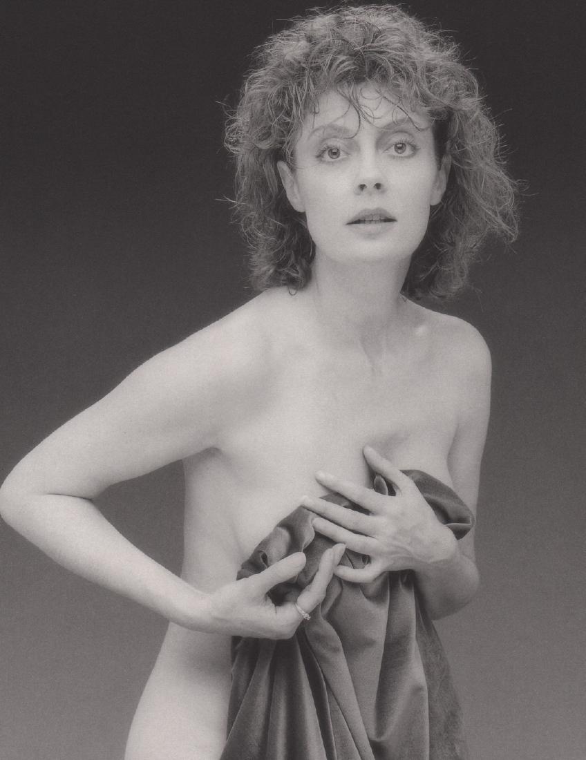 MAPPLETHORPE - Susan Sarandon,1988: Artist: MAPPLETHORPE Print Title: Susan Sarandon,1988 Medium: Duotone Photoengraving Printed 1989 in the US Image size (inches) approx. 11 x 9 Robert Mapplethorpe was an American photographer, known f