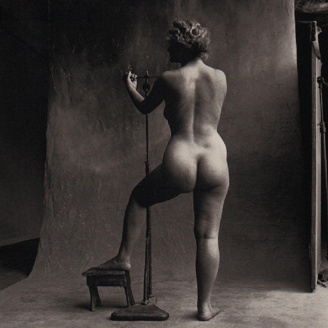 IRVING PENN - Sculptor’s Model, Paris, 1950: Artist: IRVING PENN Print Title: Sculptor’s Model, Paris, 1950 Medium: quad-tone Photoengraving Printed 1991 in the US Image size (inches) approx. 8 x 8” Irving Penn was an American photographer k