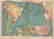 Antique South Atlantic Ocean sea chart. Ports