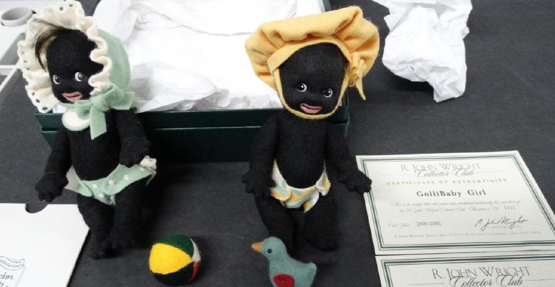 R. John Wright 2000 Collector Club Exclusive Baby Boy: R. JOHN WRIGHT 2000 COLLECTOR CLUB EXCLUSIVE BABY BOY AND GIRL WITH COA #1111 R. JOHN WRIGHT 2000 COLLECTOR CLUB EXCLUSIVE BABY BOY AND GIRL WITH COA #1111 Please note that this lot has a confidential