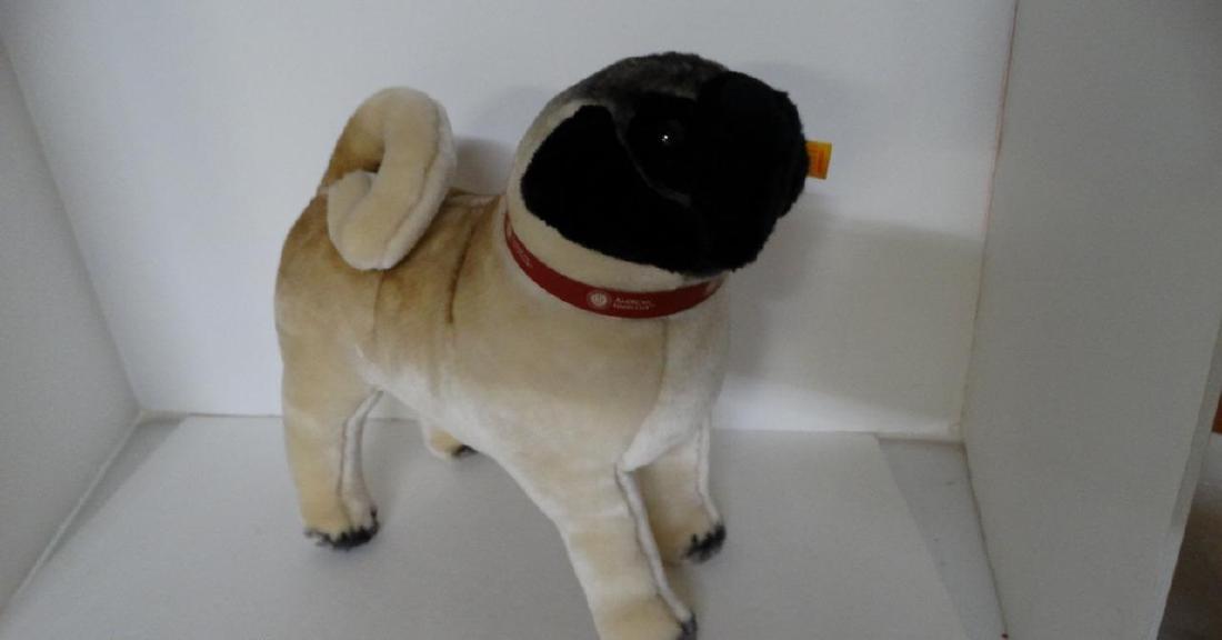 2005 Steiff Akc Pug With Red Leather Akc Branded Collar (1 of 9)