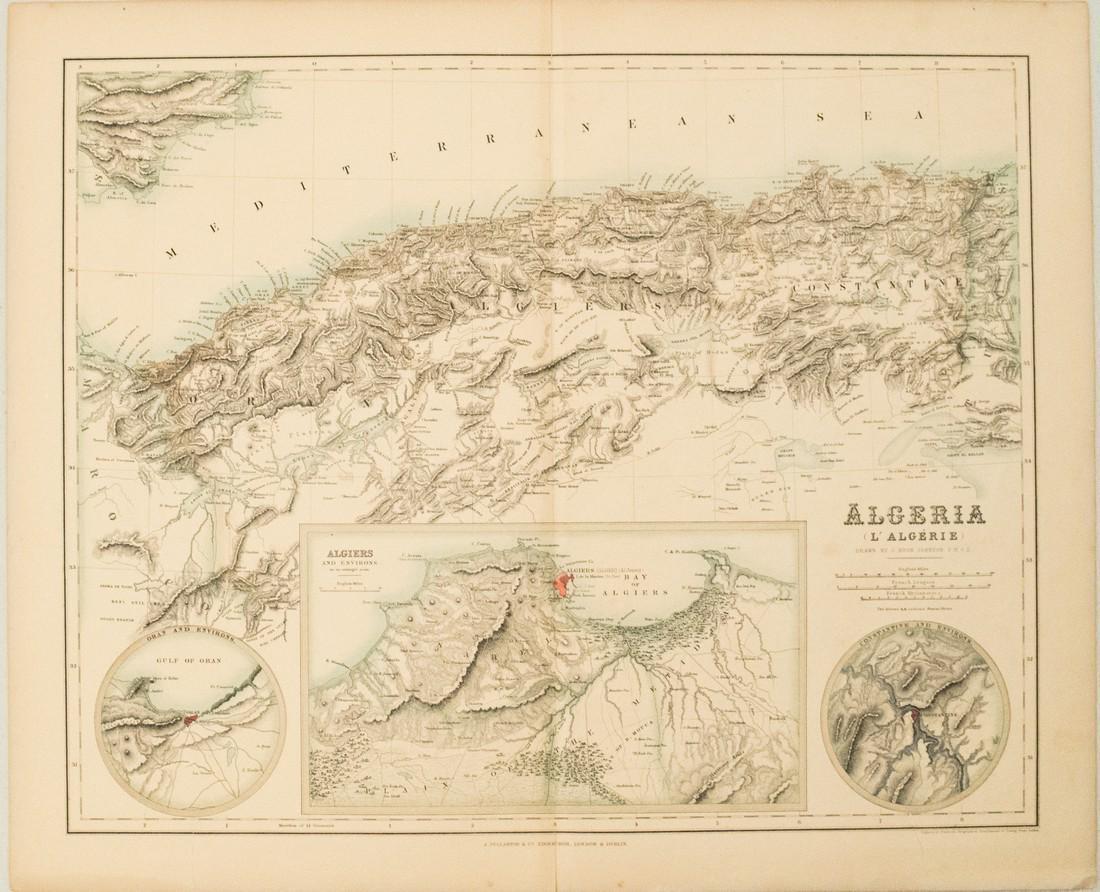 1872 Fullarton Map of Algeria -- Algeria (L'Algerie) (1 of 1)