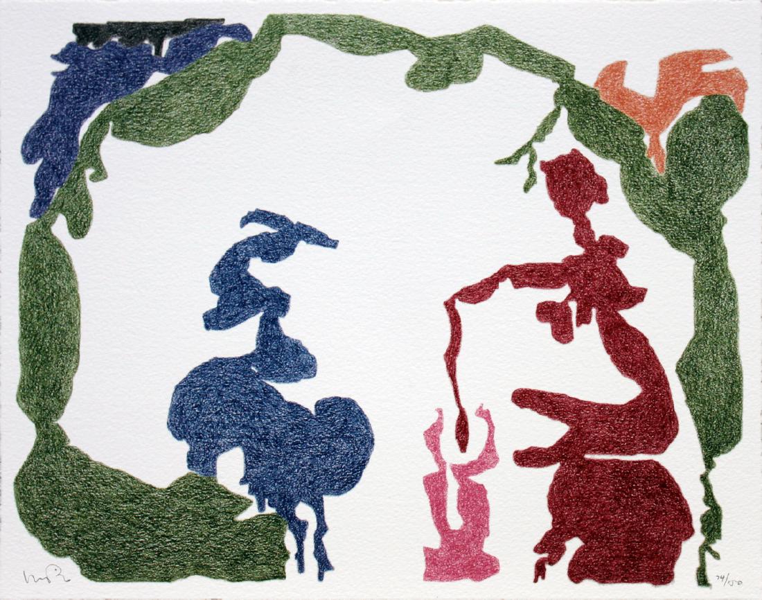 Monique Prieto, Untitled: Untitled by Monique Prieto, 2002 Signed Lithograph. Paper size is 11 x 14 inches, with an image size of 11 x 14 inches. The Lithograph is from an edition size of 150 and is not framed. The condition w