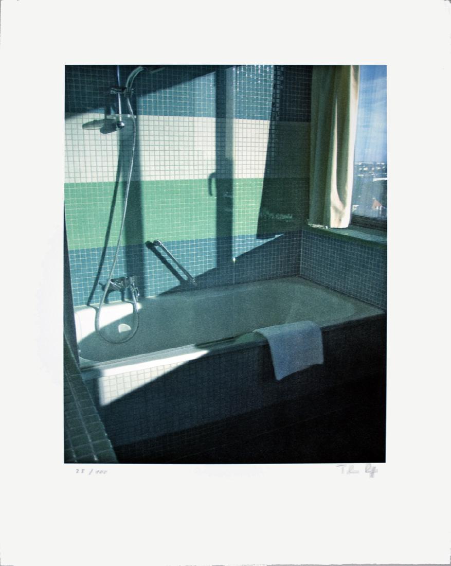 Thomas Ruff, No Title (Bathroom, Radisson SAS): No Title (Bathroom, Radisson SAS) by Thomas Ruff, 2009 Signed Offset Lithograph. Paper size is 30 x 22 inches, with an image size of 21 x 15.75 inches. The Offset Lithograph is from an edition size of