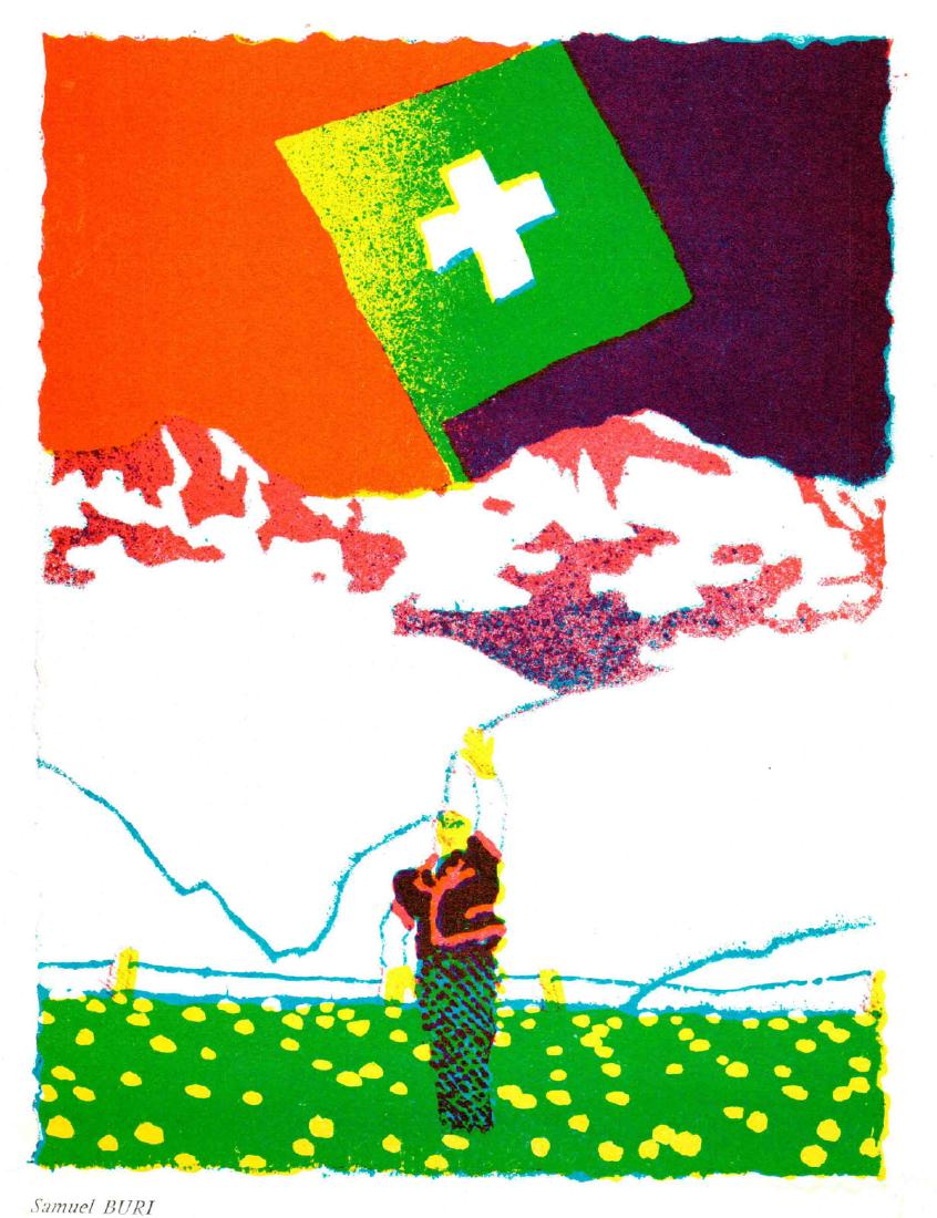 Samuel Buri, Untitled composition: Untitled composition by Samuel Buri, 1967 Unsigned Lithograph. Paper size is 10.75 x 8.5 inches, with an image size of 10.75 x 8.5 inches. The Lithograph is from an edition size of 2500 and is not fra