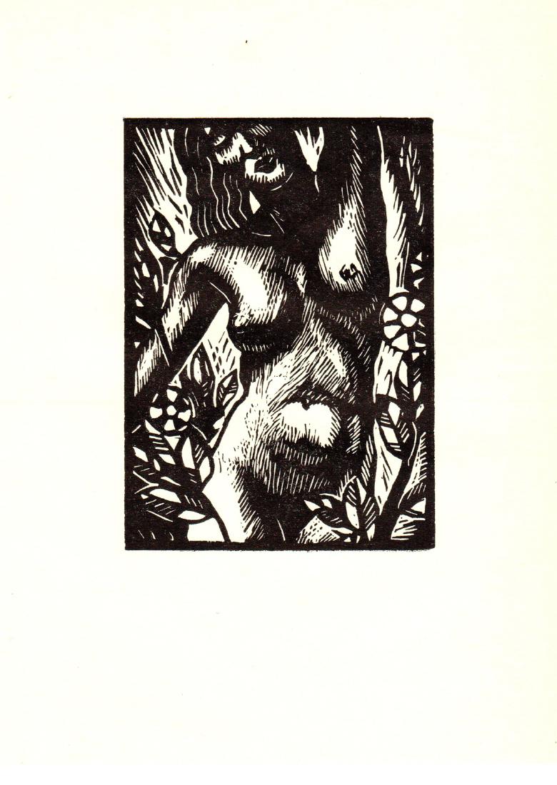 Morris Henry Hobbs, Solitude: Solitude by Morris Henry Hobbs, 1938 Unsigned Woodblock. Paper size is 9.25 x 9 inches, with an image size of 5.5 x 4 inches. The Woodblock is from an unknown edition size. and is not framed. The cond