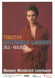 Timothy Greenfield-Sanders, Nicole Kidman: Nicole Kidman by Timothy Greenfield-Sanders, 2006 Signed Offset Lithograph. Paper size is 47 x 33 inches, with an image size of 42.5 x 30 inches. The Offset Lithograph is from an unknown edition size.