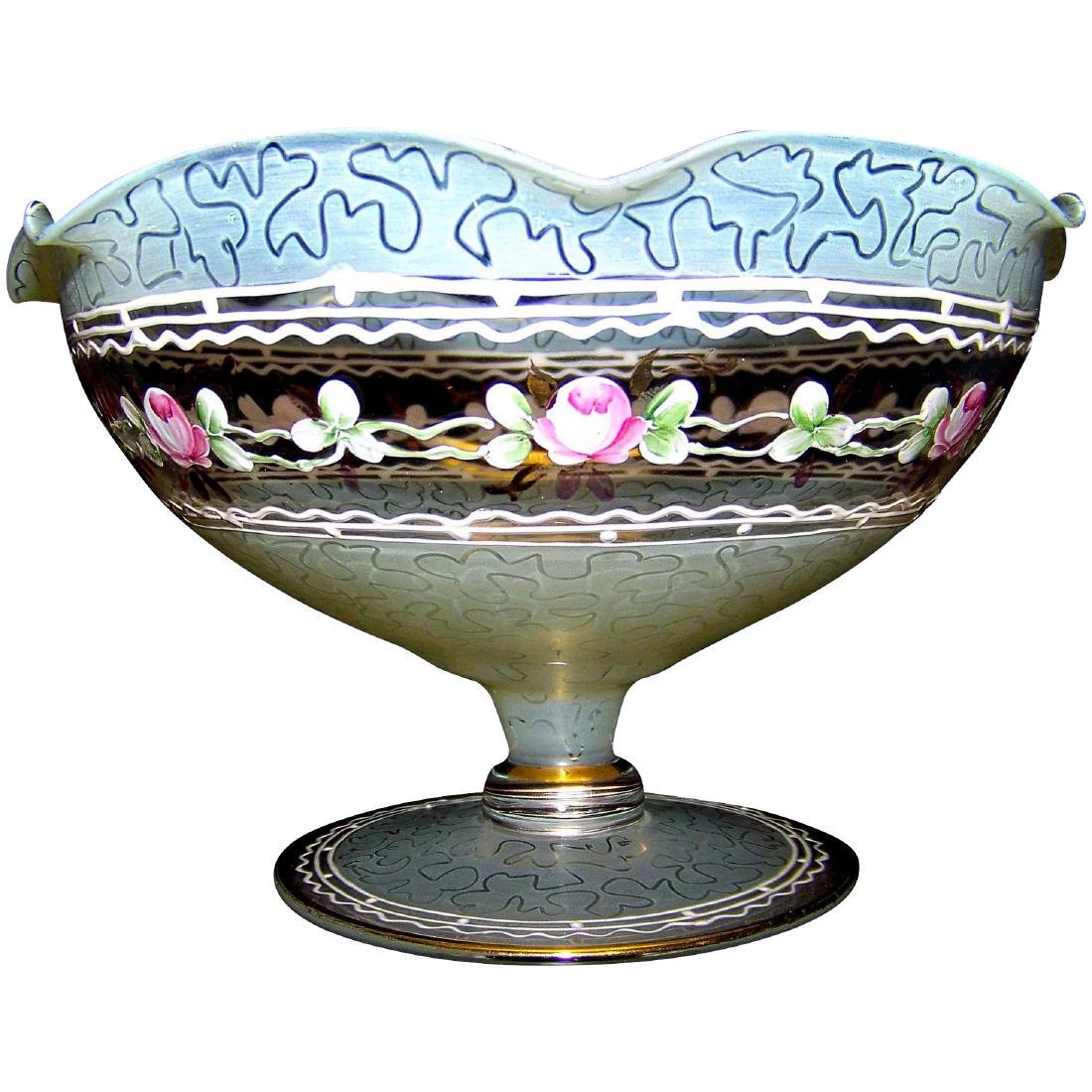 Vintage Decorative Hand Painted Footed Candy Dish (1 of 8)