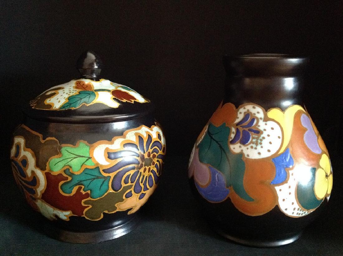 Two Dutch "Flora Gouda" ceramic pots (1 of 8)
