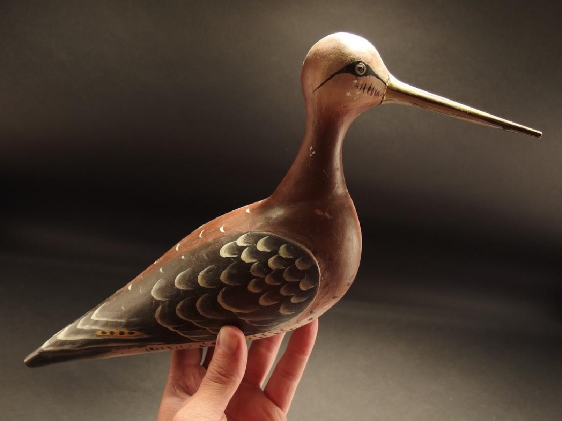 Handcarved Shorebird Hunting Decoy Old Paint (1 of 10)