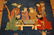 Antique Art Deco Chinese Rug of Eight Immortals 4x5.10 - 6