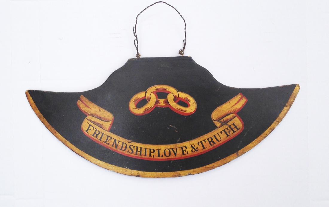 19thc wooden fraternal head from a ceremonial axe. (1 of 7)