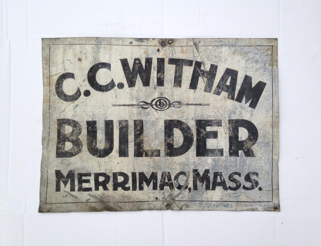 Early 20thc Mass. builders sign. (1 of 3)