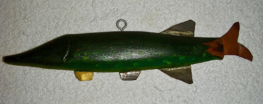 Large Ice Fishing Lure or Decoy w/ Original Paint (1 of 7)
