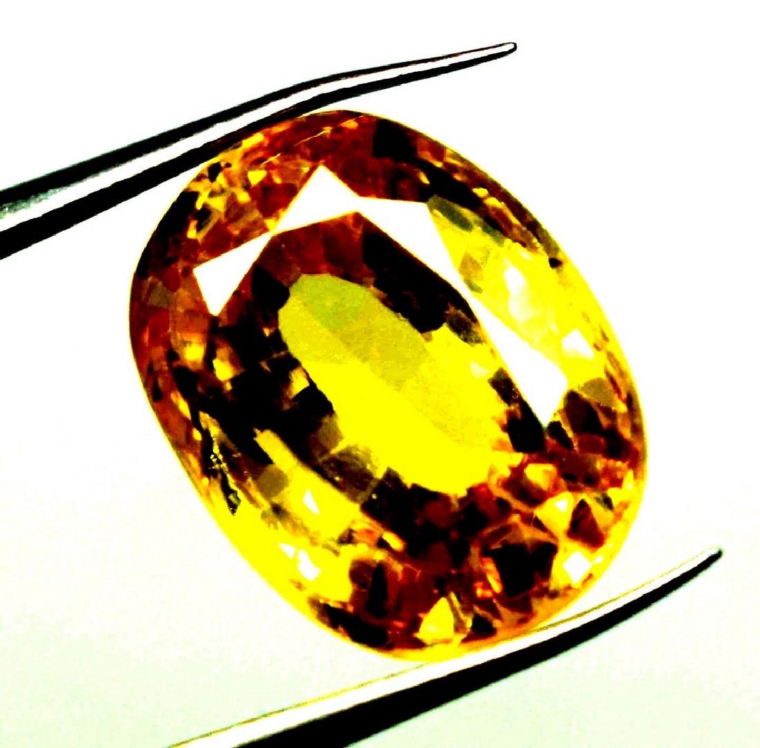 12.75 Ct Natural Yellow Sapphire GGL Certified (1 of 3)