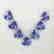 5.14 Ct 7 Loose Tanzanites Trillion Necklace Set