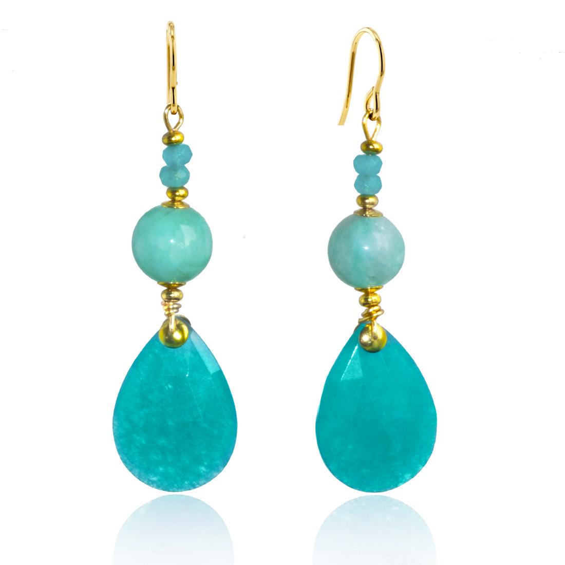 Aqua Jade Earrings (1 of 9)