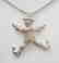 Movable Pierrot clown Pendant Pantomime Vintage - 4