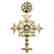 Heavy antique diamond cross silver, Victorian era - 2