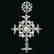 Heavy antique diamond cross silver, Victorian era - 5