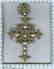 Heavy antique diamond cross silver, Victorian era - 6