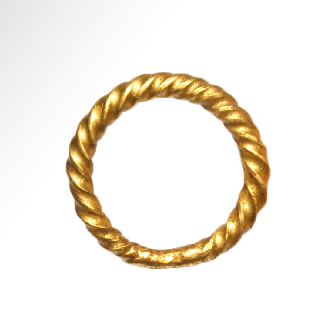 Viking Solid Gold Ring, c. 10th Century A.D. (1 of 6)