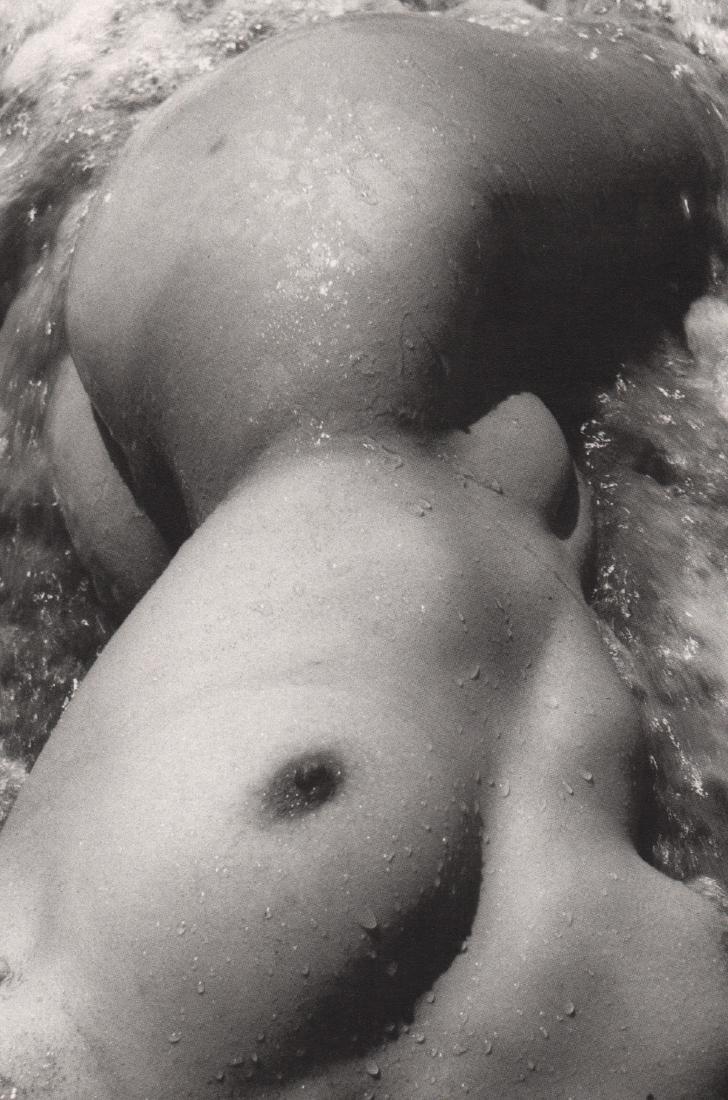 LUCIEN CLERGUE - Nude, Camargue, 1958: Artist: LUCIEN CLERGUE Print Title: Nude, Camargue, 1958 Medium: Photo-lithograph Printing Date: 1985 Printed in France Image Size: 5.5 X 8.25 inches Lucien Clergue (1934-2014) was a French photograph