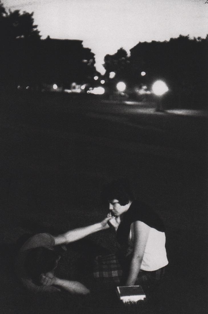 BRUCE DAVIDSON - In the Park at Night: Artist: BRUCE DAVIDSON Print Title: In the Park at Night Medium: Sheet-fed Gravure Printing Date: 1998 Printed in Japan Image Size: 5.5 x 8 inches Bruce Davidson is an American photographer. He has be