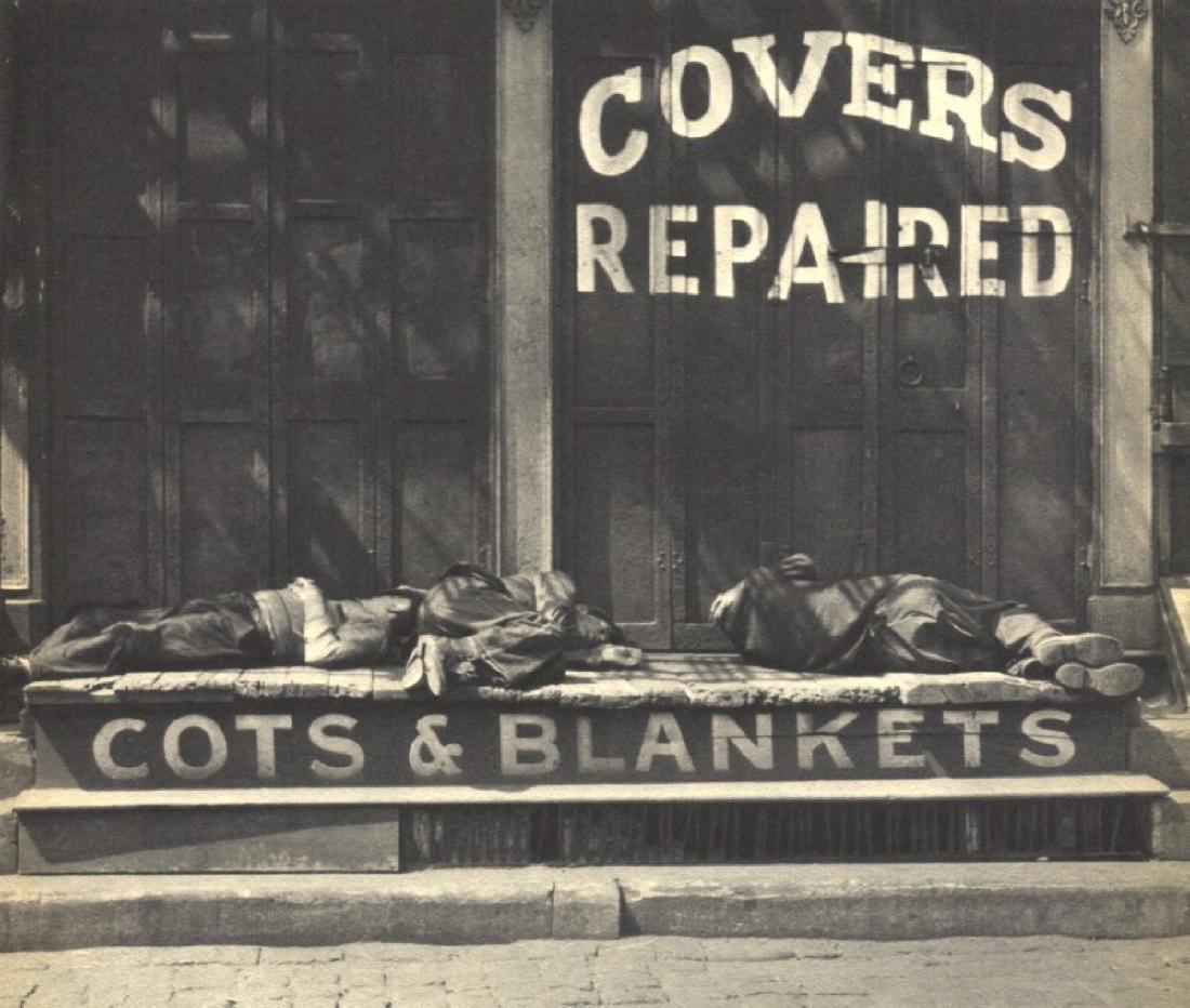 WILLIAM J. HOUCK, JR - Cots and Blankets: Artist: WILLIAM J. HOUCK, JR Print Title: Cots and Blankets Medium: Sheet-fed Gravure Printing Date: 1939 Printed in the USA Image Size: 8 x 7 inches Please note that this lot has a confidential reser