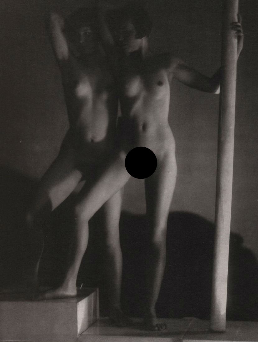 DRTIKOL - Untitled, Nudes: Artist: DRTIKOL Print Title: Untitled, Nudes Medium: Photo-engraving Printing Date: 1980 Printed in the USA Image size approx. 6.5 x 8.5 inches Frantisek Drtikol (1883-1961) was a Czech photographer w