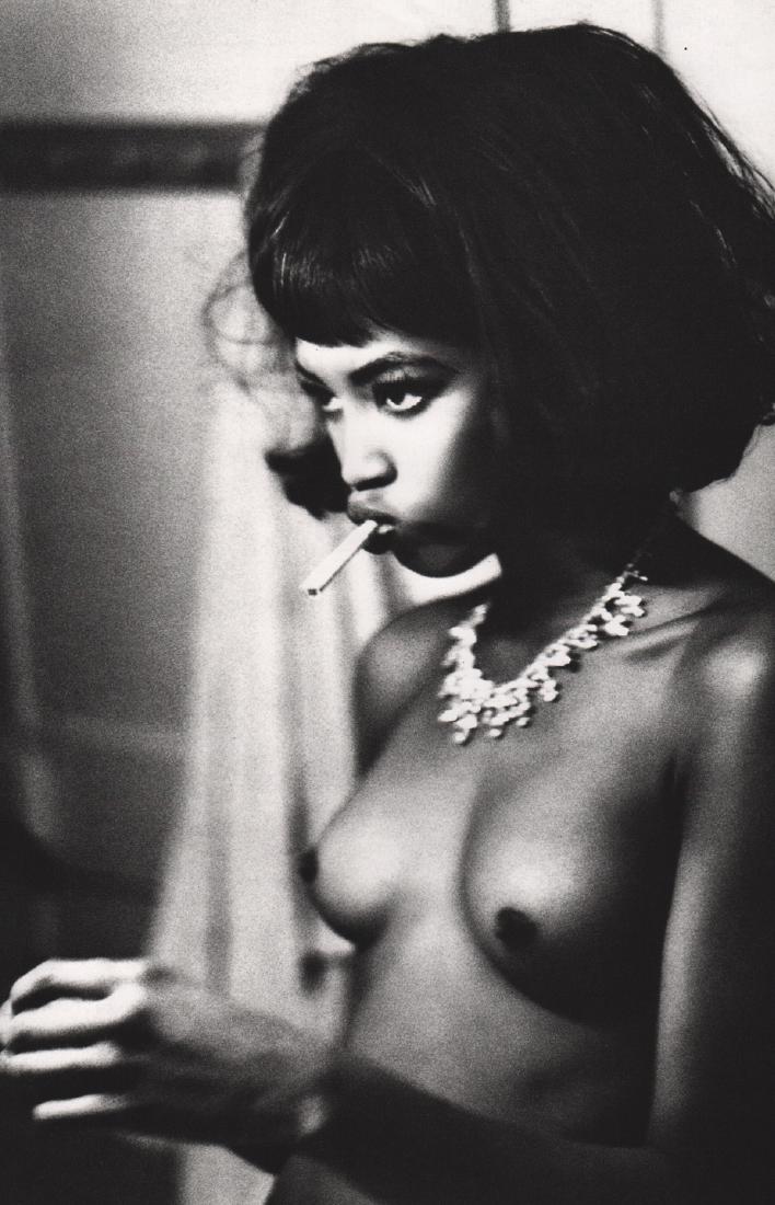 ELLEN VON UNWERTH - Naomi with Diamonds: Artist: ELLEN VON UNWERTH Print Title: Naomi with Diamonds, Paris 1990 Medium: Sheet-fed Gravure Printing Date: 1995 Printed in Japan Image size approx. 9 x 13.5 inches Ellen Von Unwerth (b. 1954) is 