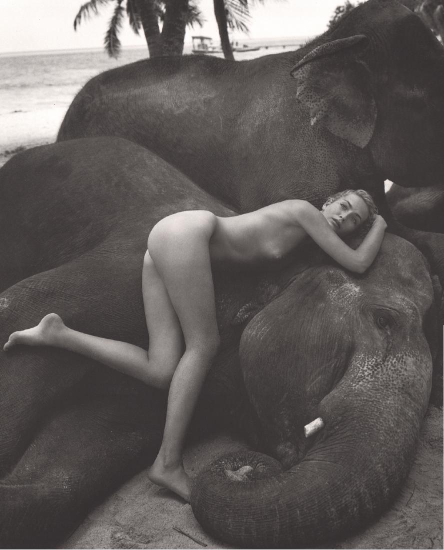 BRUCE WEBER - Georgina Grenville: Artist: BRUCE WEBER Print Title: Georgina Grenville & John Malkovich on verso Medium: Photo-lithograph Printing Date: 1998 Printed in the United Kingdom Image Size: 16 X 20 inches Bruce Weber is an Am