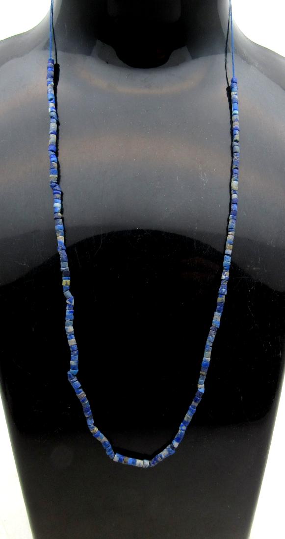 Ancient Roman Lapis Lazuli Beaded Necklace (1 of 3)