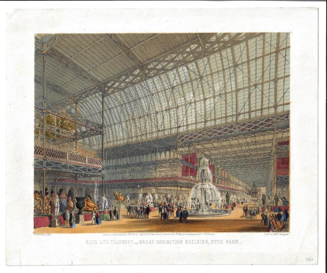 1851 Colored Litho Great Exhibition Building Hyde Park (1 of 1)