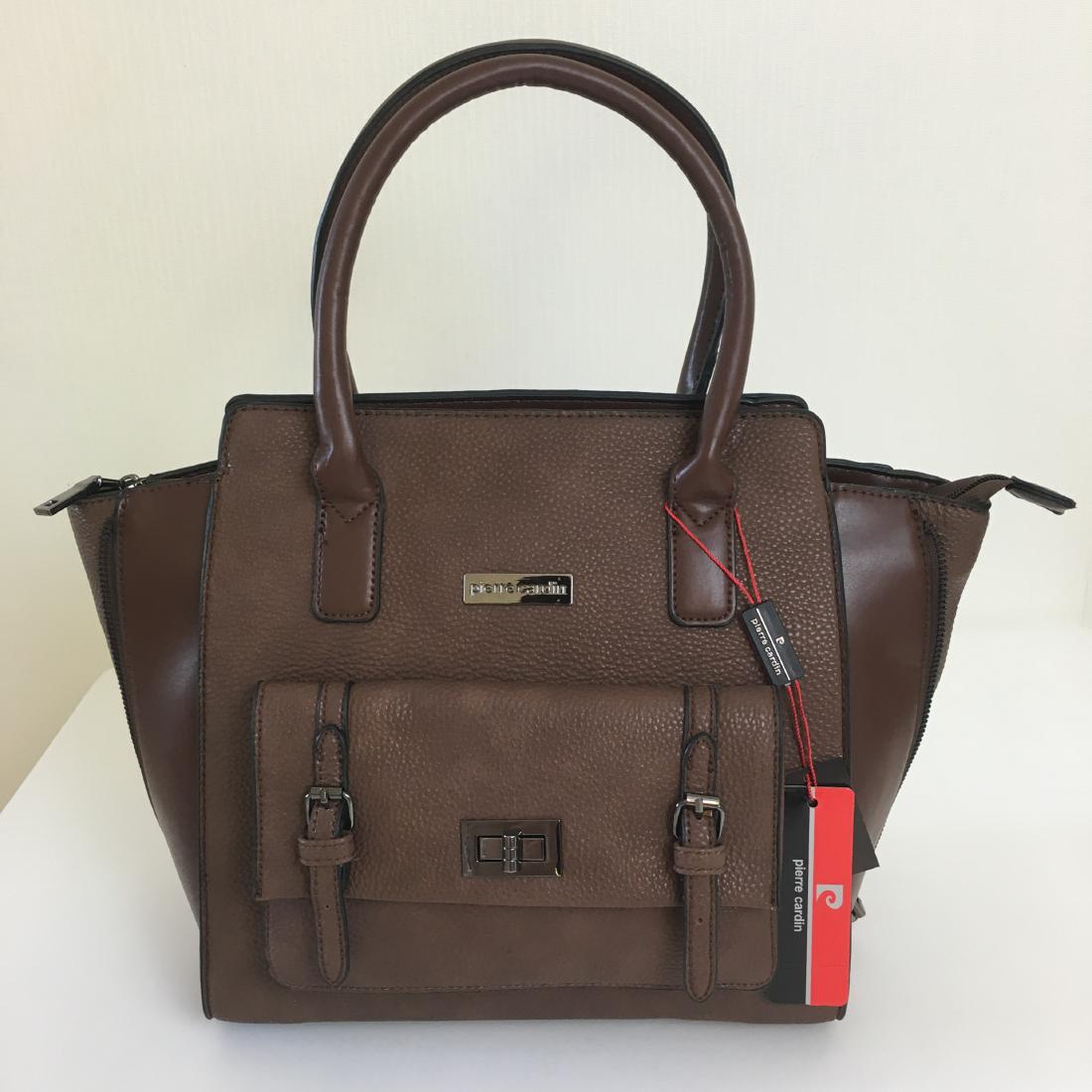 Pierre Cardin Brown Eco Leather Handbag (1 of 10)