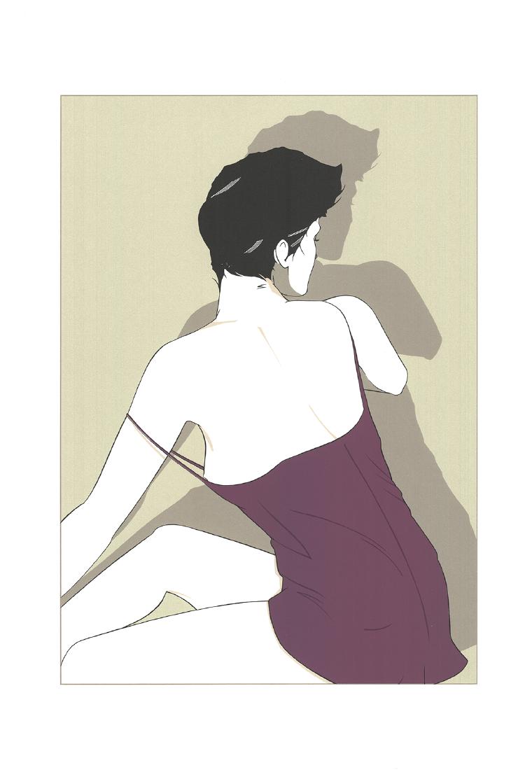 Patrick Nagel - Purple Dress - 1985 (1 of 1)