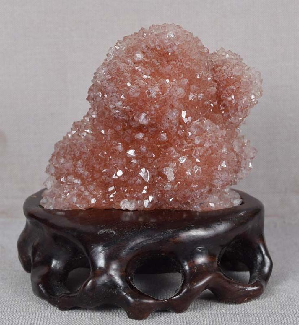 19c Chinese SCHOLAR’S ROCK rose quartz (1 of 6)