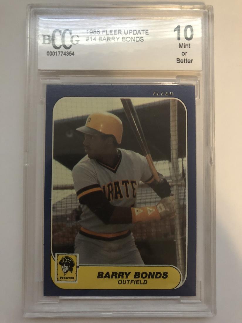 1986 Fleer Update #14 Barry Bonds Beckett Value $20 (1 of 2)