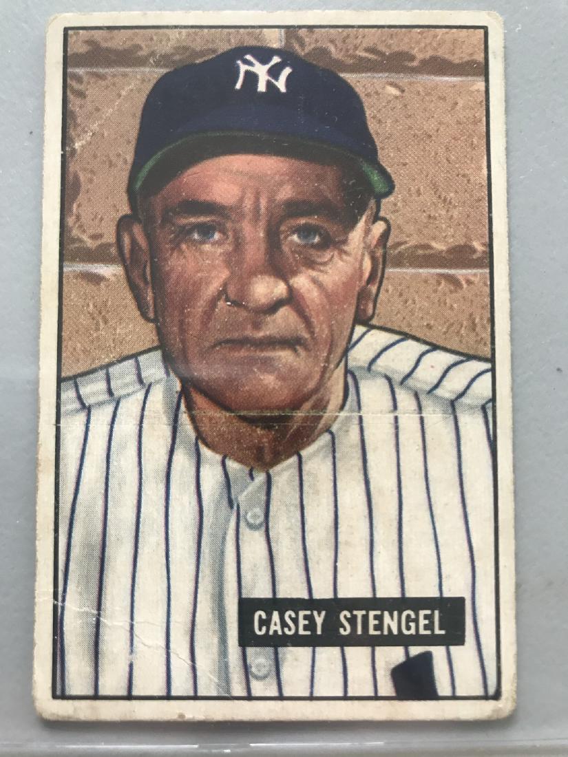 1951 Bowman #181 Casey Stengel Beckett Value $80 (1 of 2)