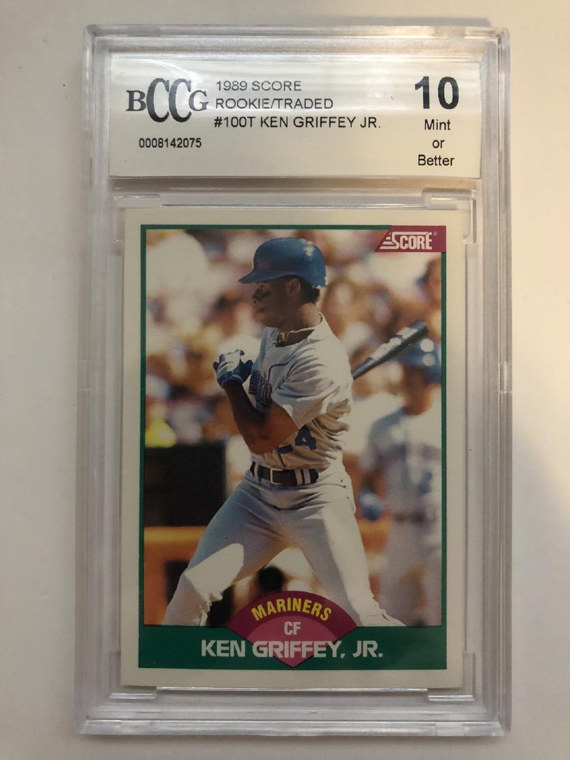1989 Score Rookie/Traded #100T Ken Griffey Jr. Beckett (1 of 2)