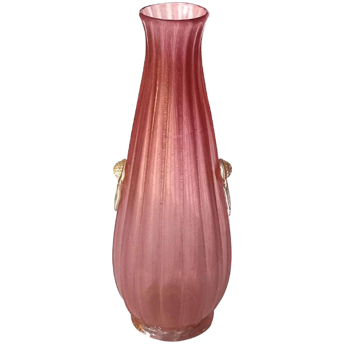 Large Vintage Hand-Blown Venetian Glass Vase (1 of 5)