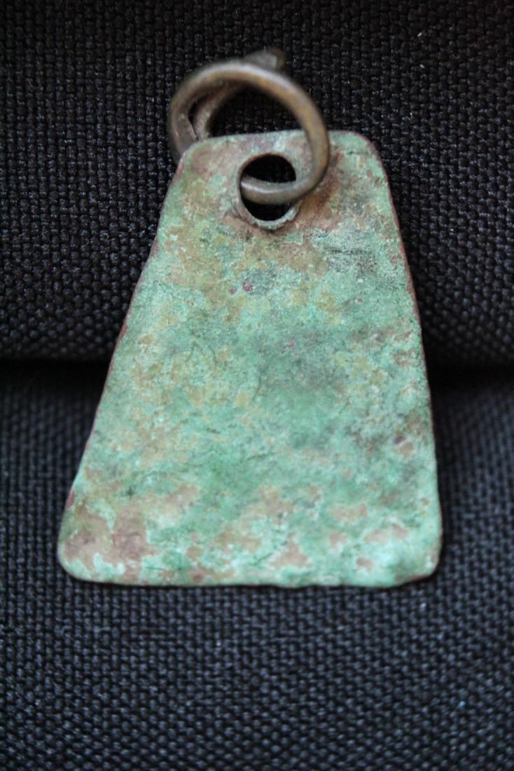 Ancient skythian bronze home pendant: Item: Ancient skythian bronze home pendant Origin: Europe Period: 7th century BC- 3rd century AD Materials: bronze Dimensions: 23x33mm place of discovery - Ukraine, Ukrainian private collection Please