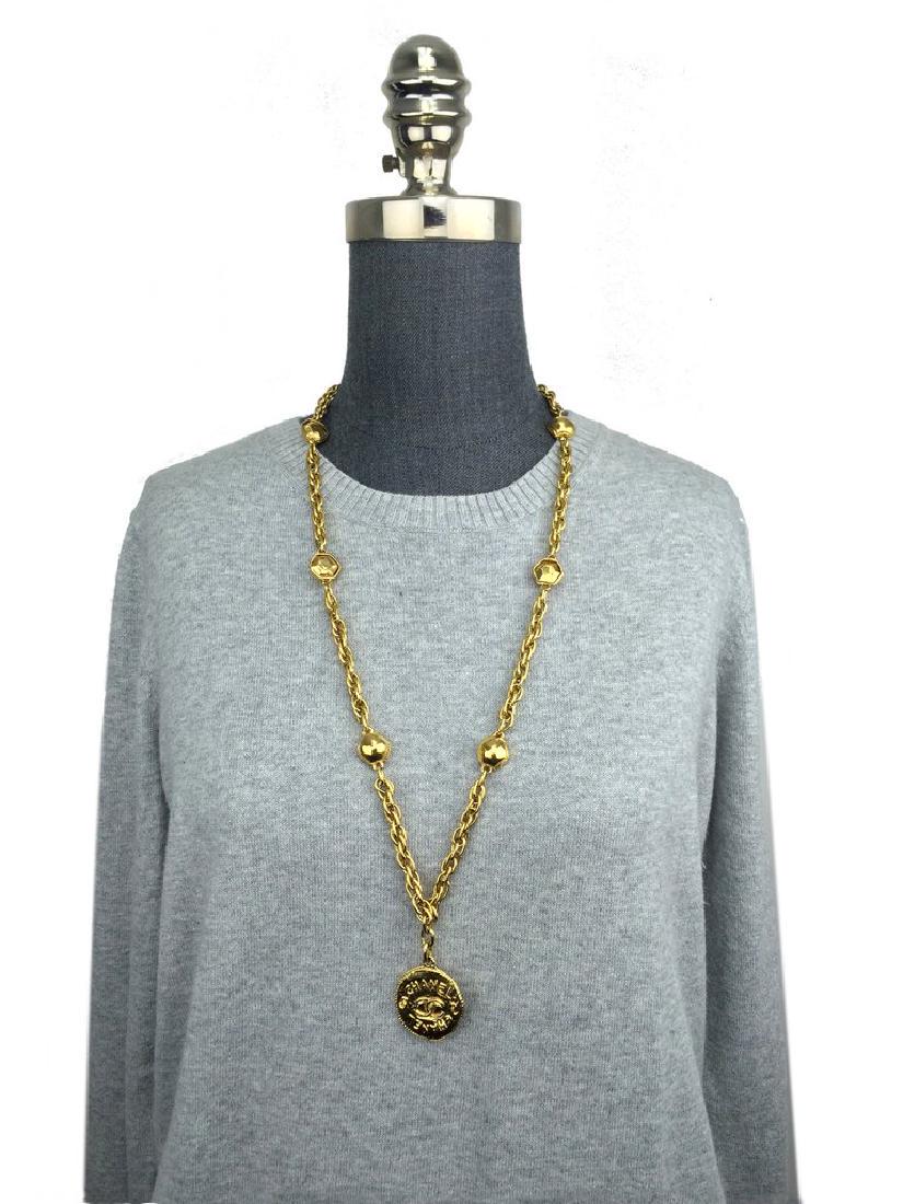 Chanel CC Medallion Pendant Necklace (1 of 10)