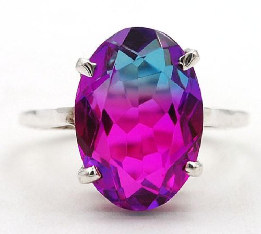 6CT Double Color Tourmaline 925 Solid Sterling Silver (1 of 1)